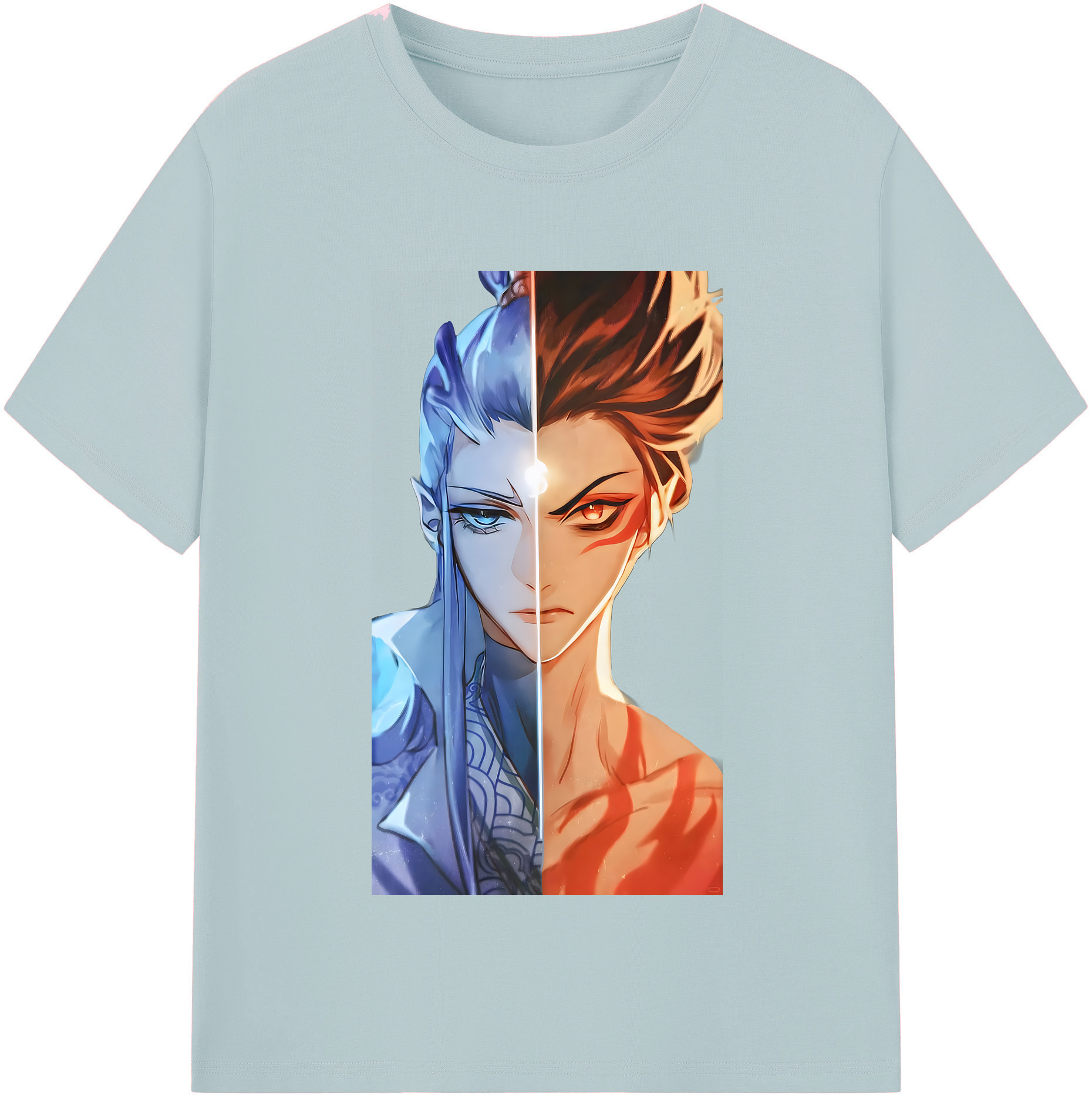 （画像用） Ne Zha 2 ナタ 魔童の大暴れ 綿100％半袖Tシャツ（フロントプリント）